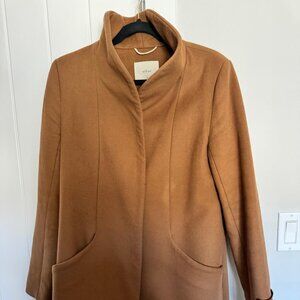 Wilfred Cocoon Coat - Cigar